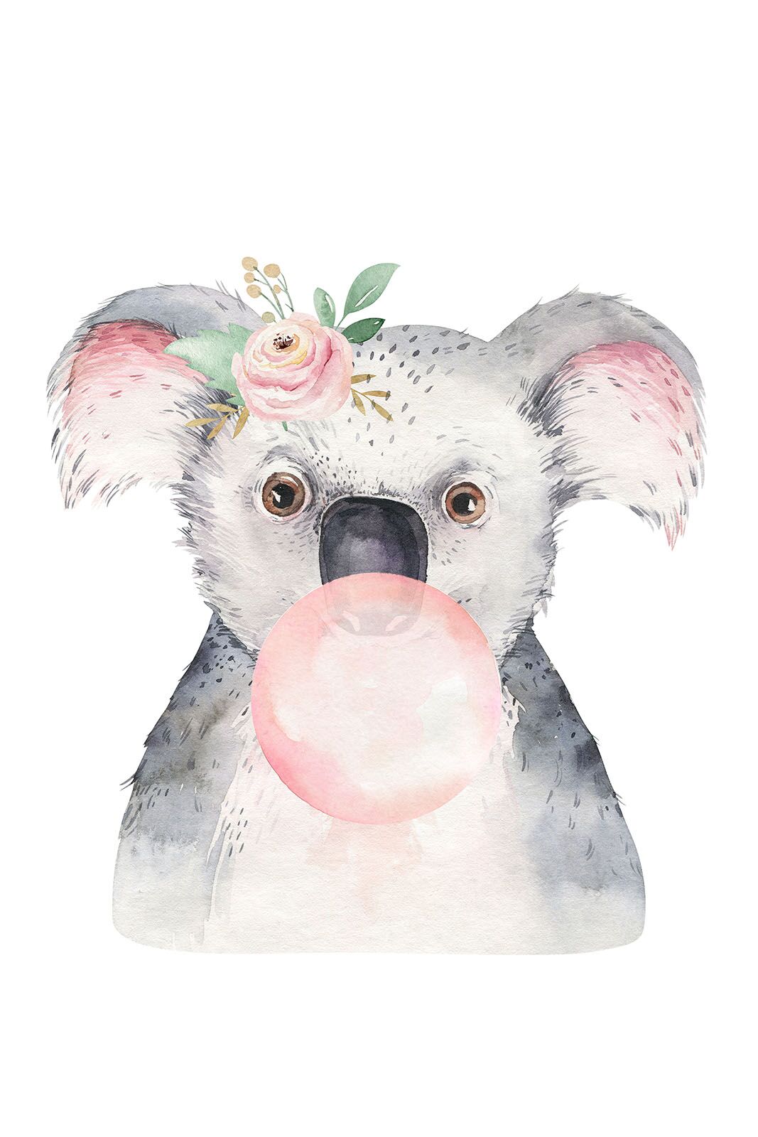 Bubbling Animals Koala - wanddecoratie kinderkamer