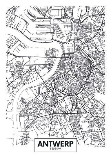City Map - stadskaart van Antwerpen