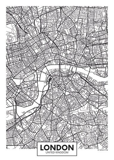 City Map - stadskaart van Londen
