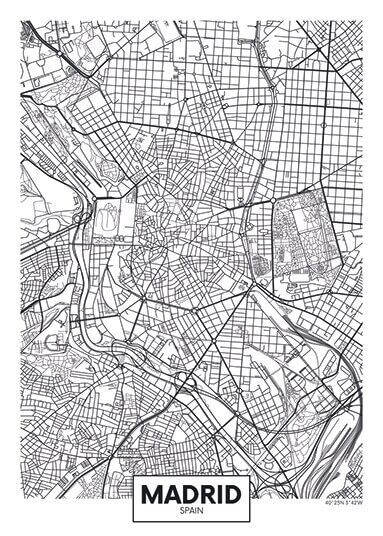 City Map - stadskaart Madrid