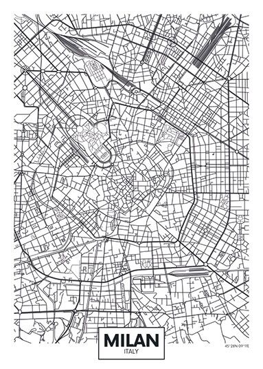 City Map - stadskaart van Milaan