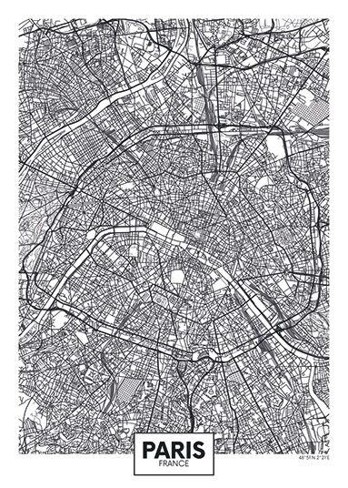 City Map - stadskaart van Parijs