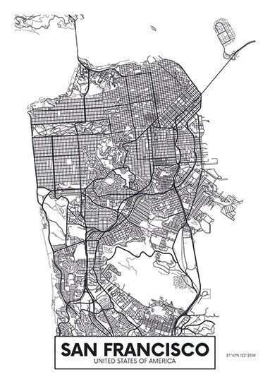 City Map - stadskaart San Francisco
