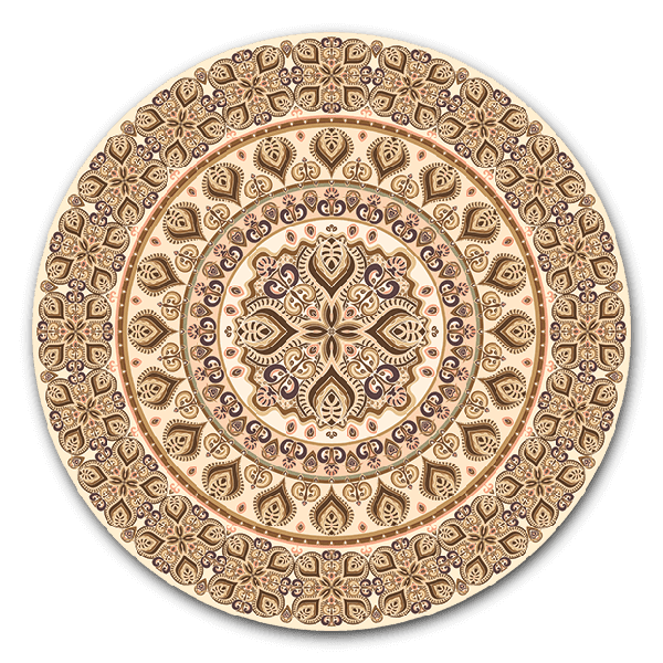 Perzisch beige - muurcirkel voor aan de wand