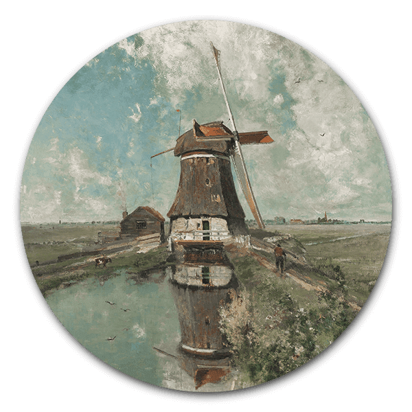 muurcirkel een molen aan de poldervaart