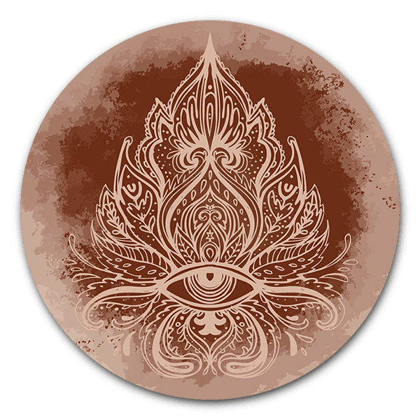 Muurcirkel Boho Ornate - ronde muurdecoratie