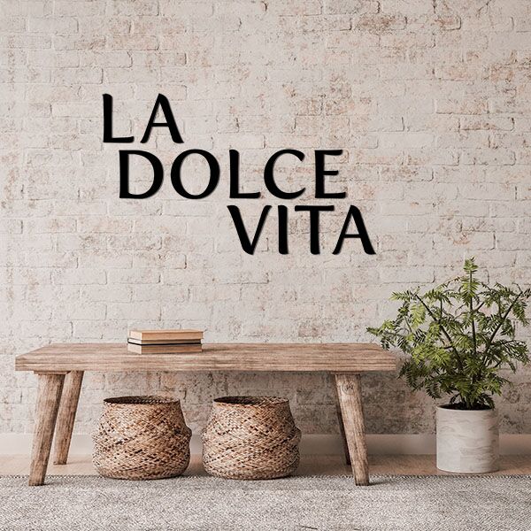 La Dolce Vita muurletters